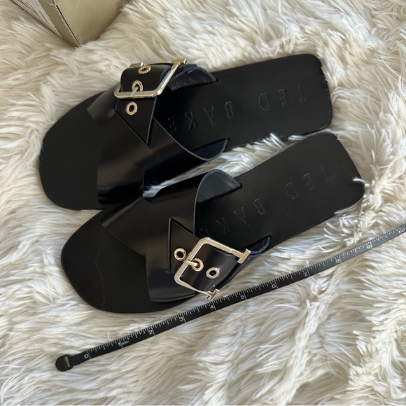 Ted Baker London Buckle Detail Slide Sandal (slide)
BLACK, Size 6 M - Picture 6 of 7